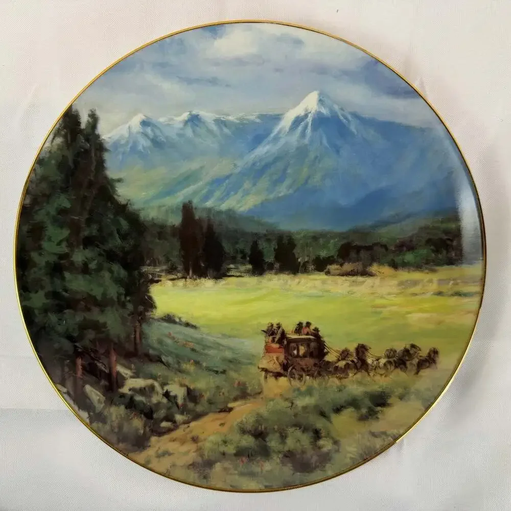 SAN FRANCISCO PEAKS Plate Burlington Northern Santa Fe Railway Company Stage